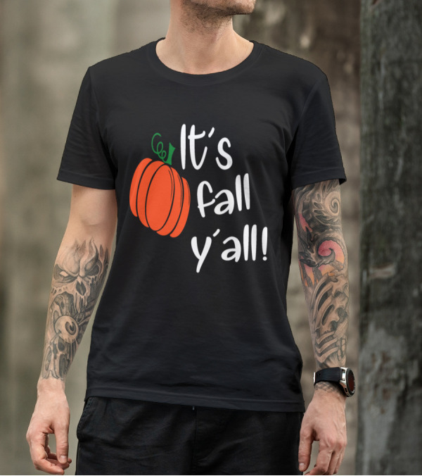It's Fall Y'all Pumpkin Halloween T-Shirt