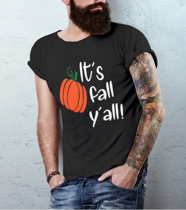 It's Fall Y'all Pumpkin Halloween T-Shirt