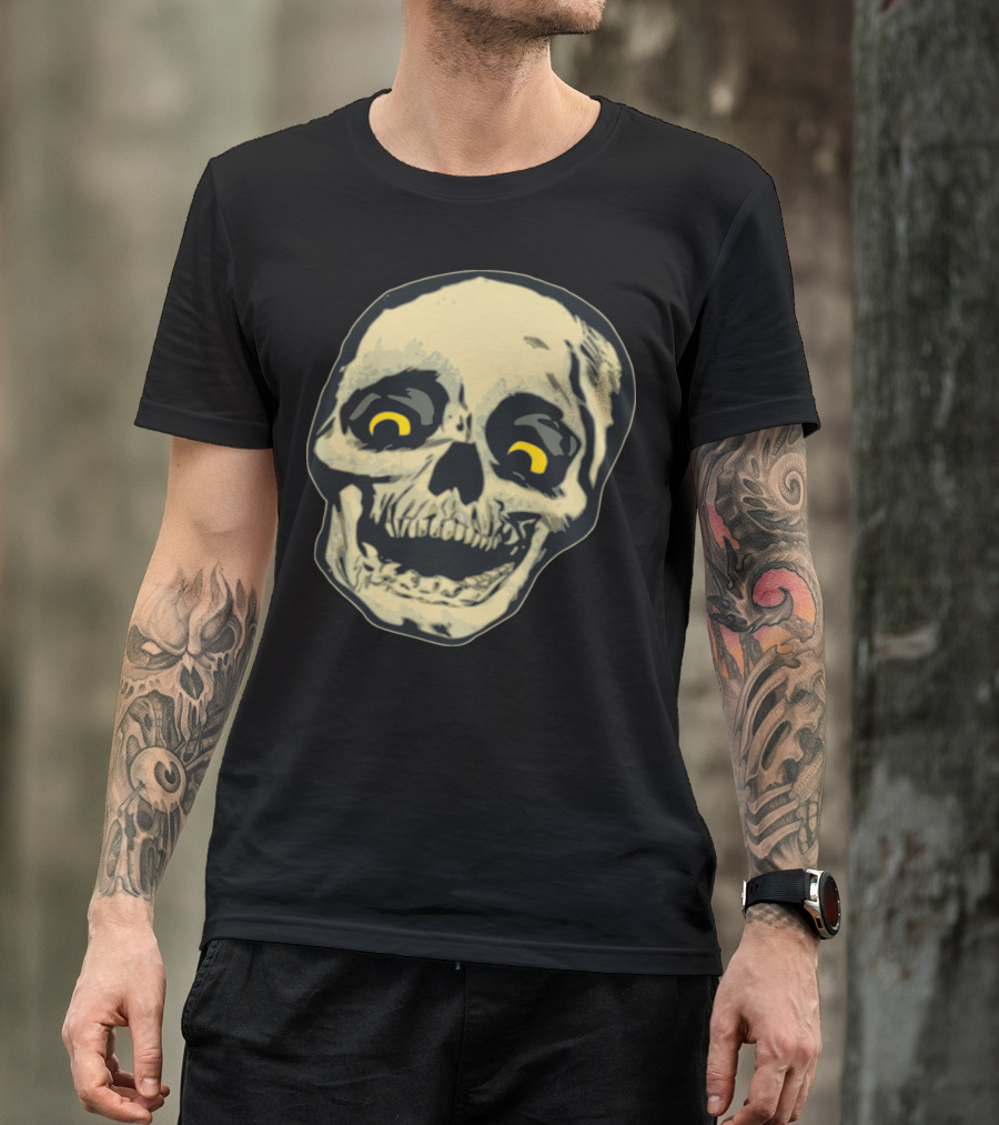 Skull Skeleton Creepy Grinning Face T-Shirt