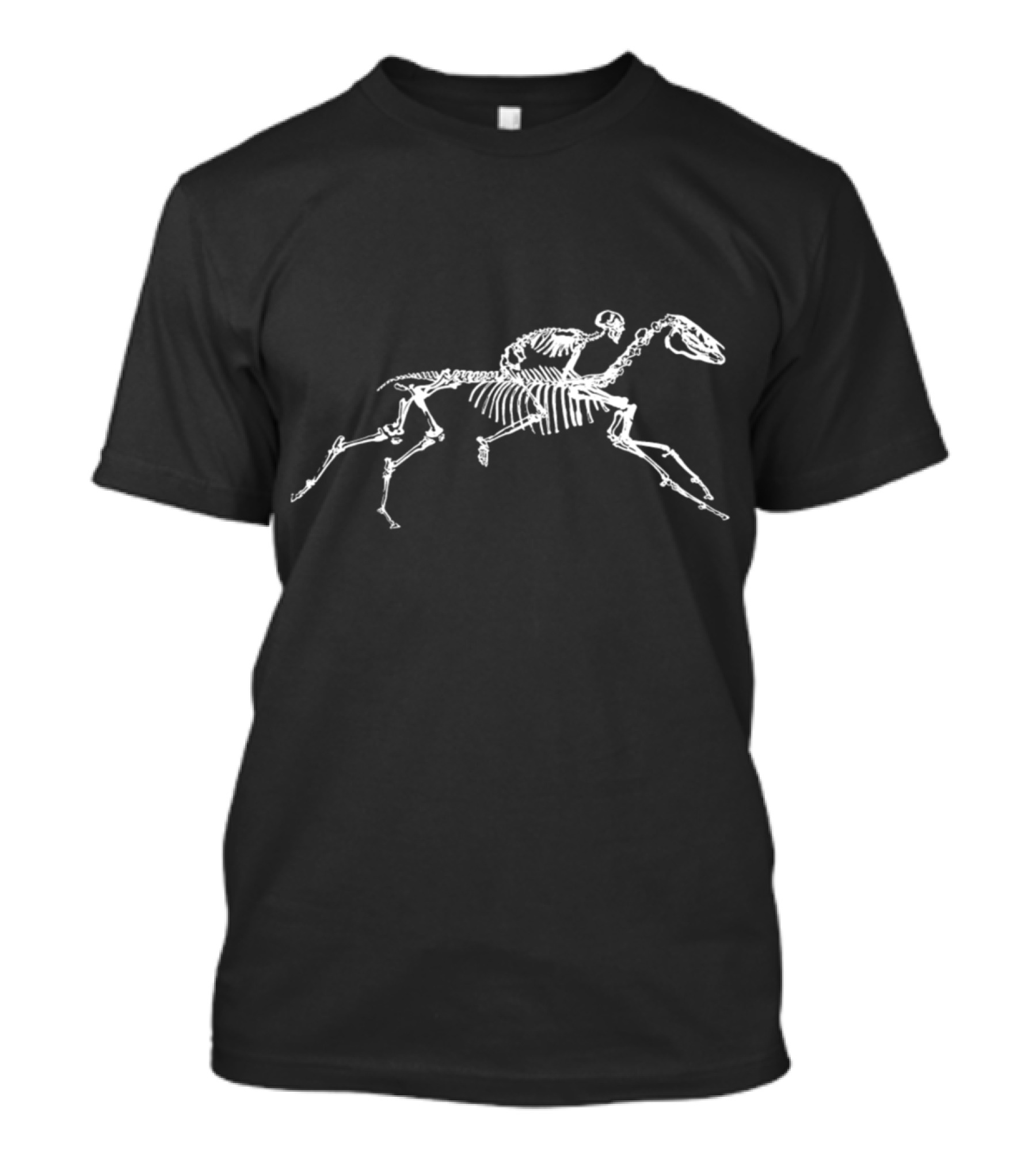 Skeleton Riding Horse Skeleton Motion T-Shirt