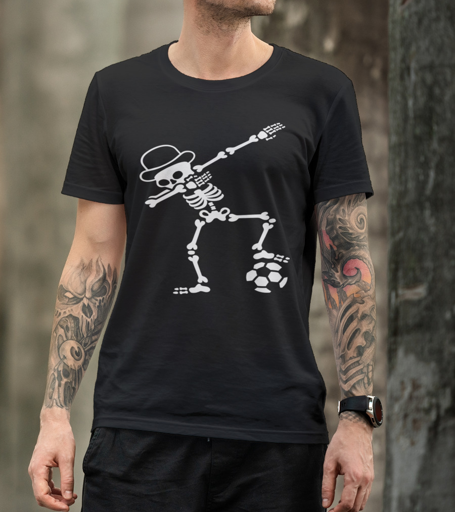 England Dab Skeleton Football Dabbing Soccer T-Shirt