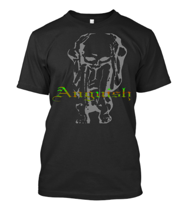 Anguish Gothic Style With Stylized Figure T-Shirt