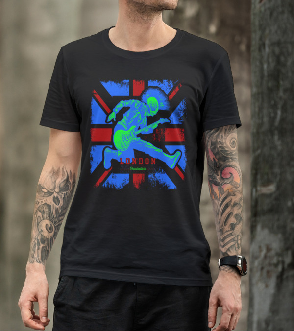 London Trendsetters Punk Rock Union Jack T-Shirt