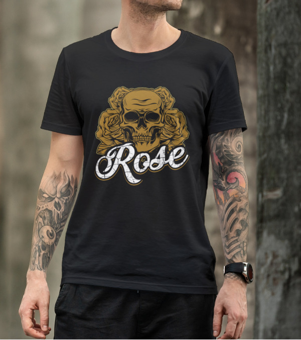 Skull Rose Roses Rose Death T-Shirt