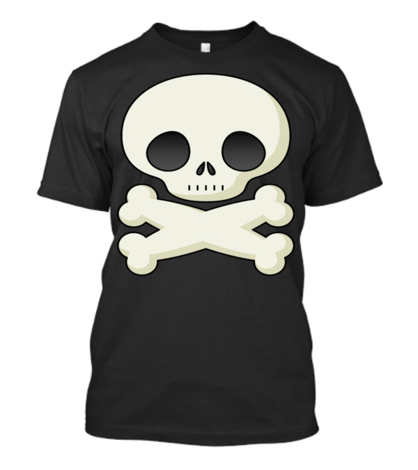 Cute Skull Crossbones Cartoon T-Shirt