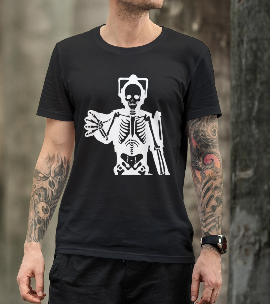 Cybermen X-Ray Skeleton Icon Sci-Fi T-Shirt