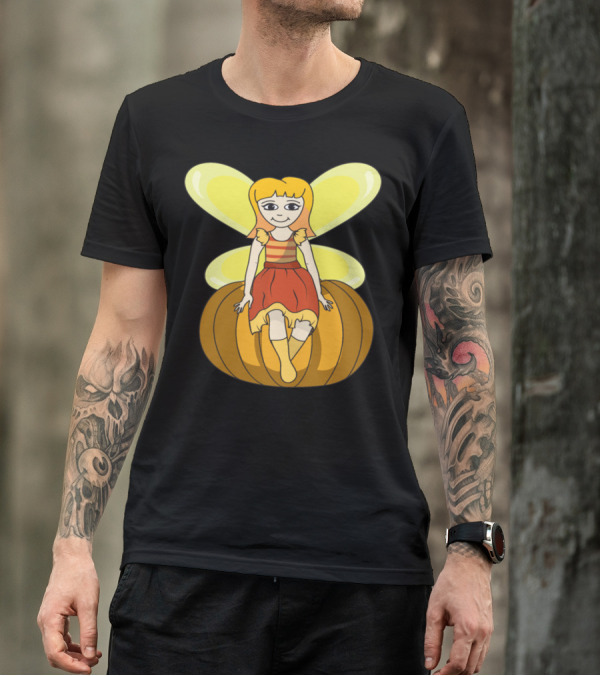 Elf Fairy Pumpkin Halloween Monster Zombie Horror T-Shirt