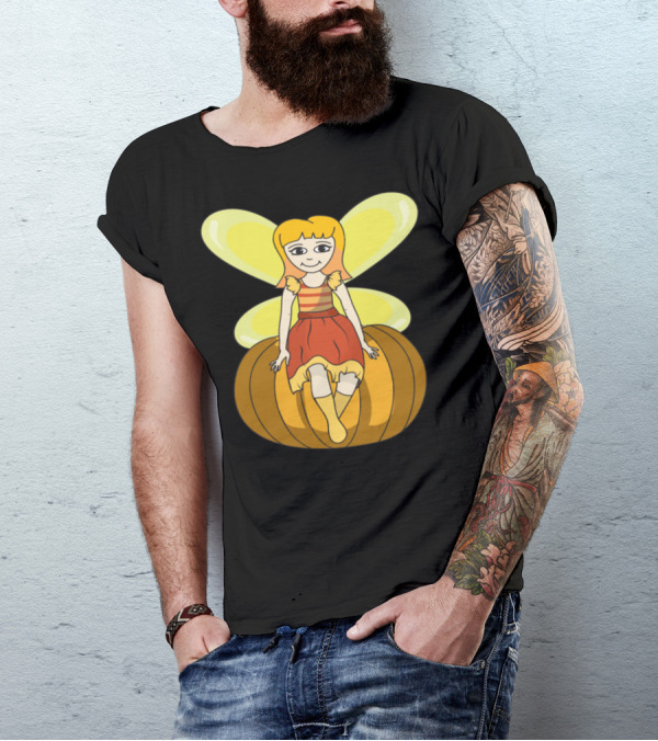Elf Fairy Pumpkin Halloween Monster Zombie Horror T-Shirt