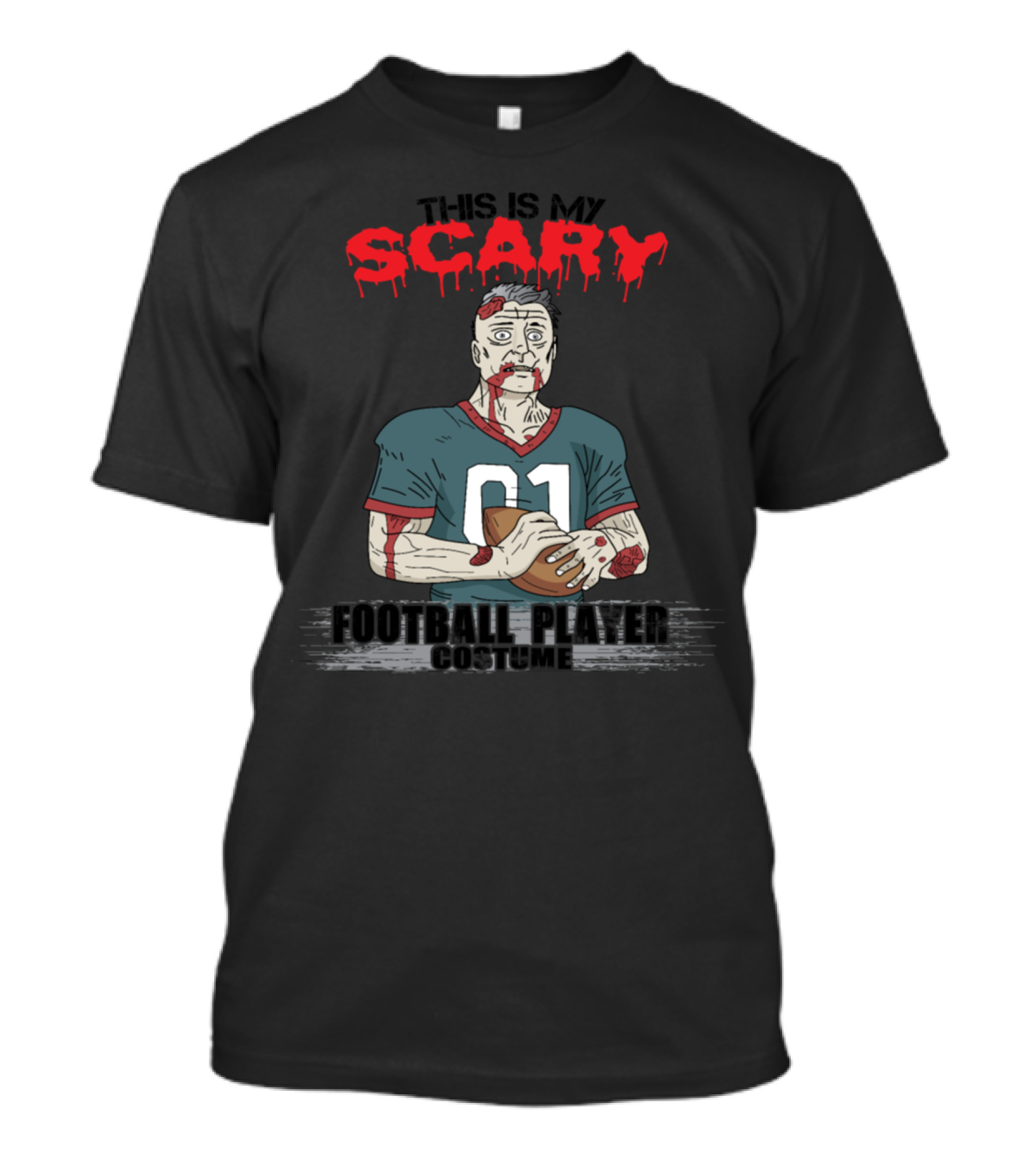 This Is My Scary Football Player Costume T-Shirt