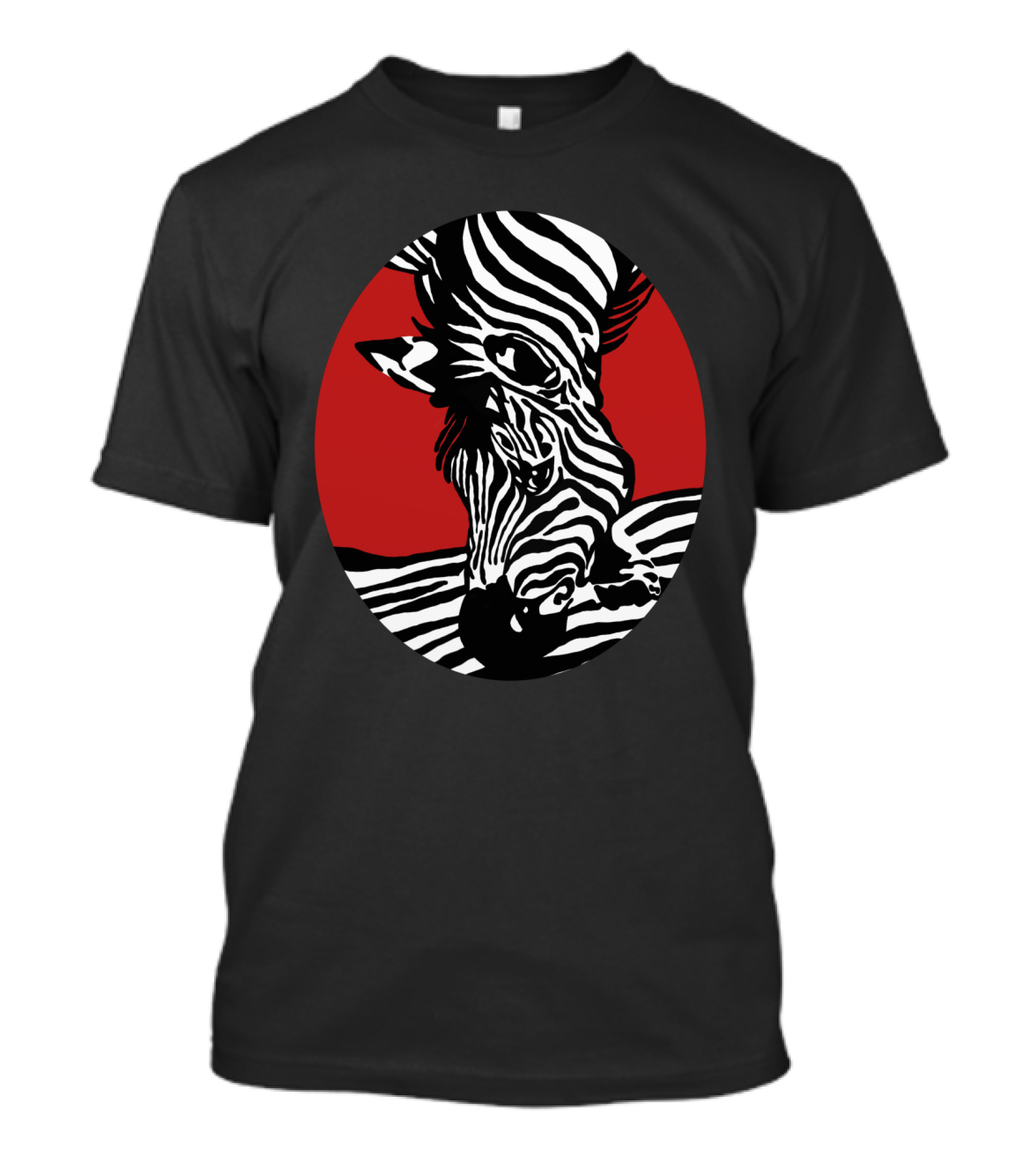 Mother And Baby African Zebra With Bold Stripes T-Shirt