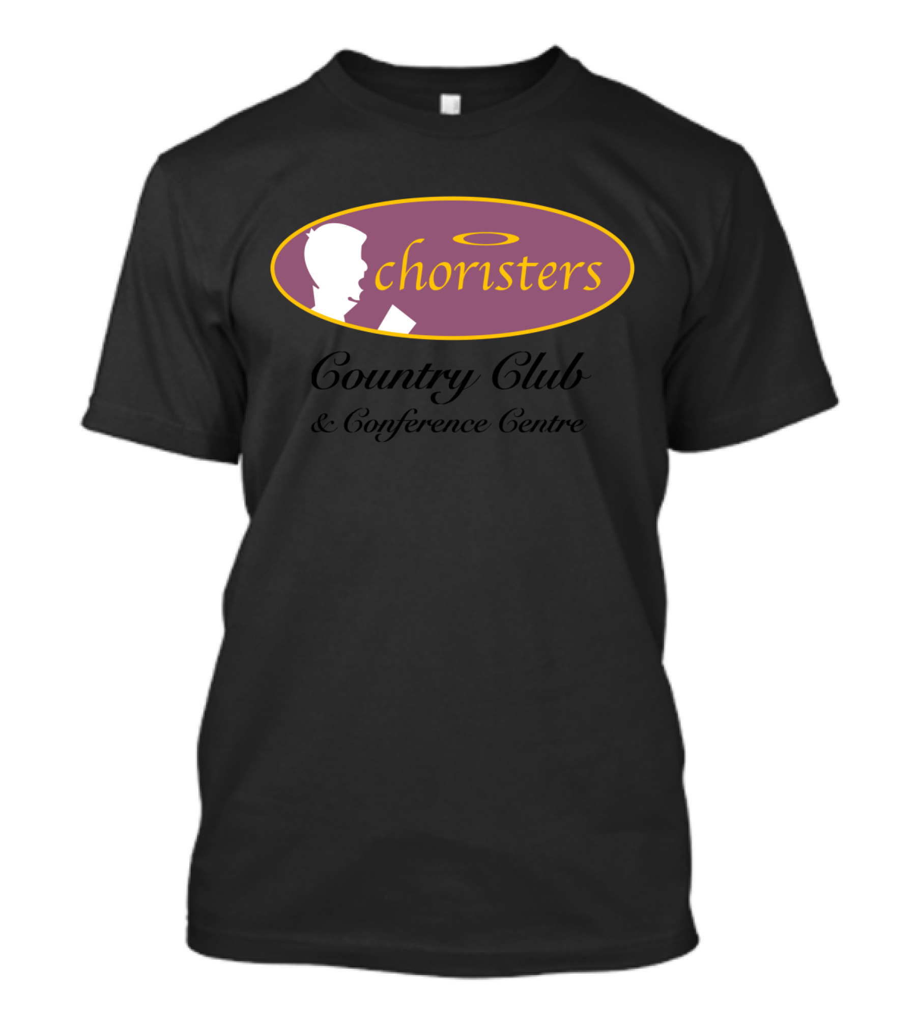 Choristers Country Club And Conference Centre Silhouette Logo With Halo Motif T-Shirt
