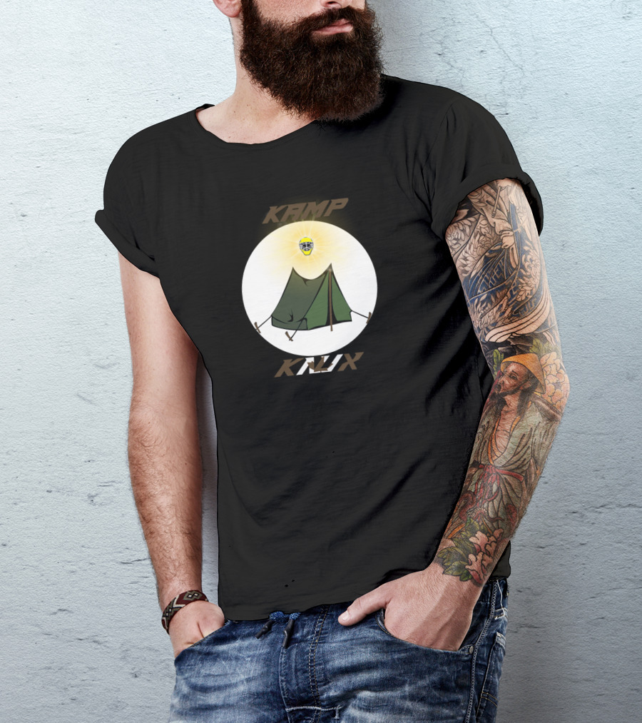 Kamp Knux Tent And Shining Mask Campfire Night T-Shirt