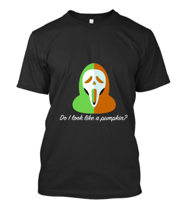 Do I Look Like A Pumpkin Screaming Mask Dual-Colored T-Shirt