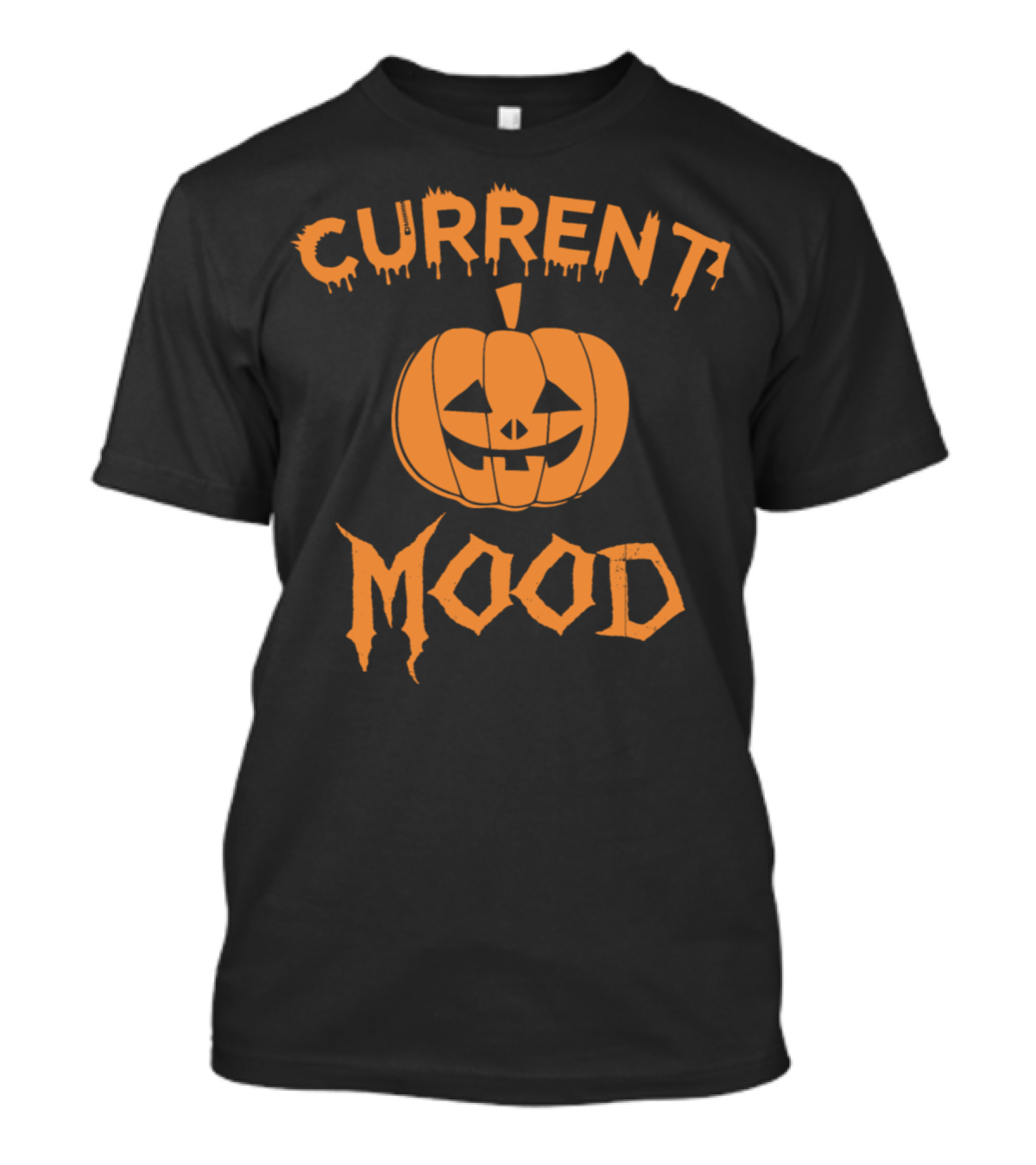 Current Halloween Pumpkin Mood Jack-O-Lantern Face T-Shirt