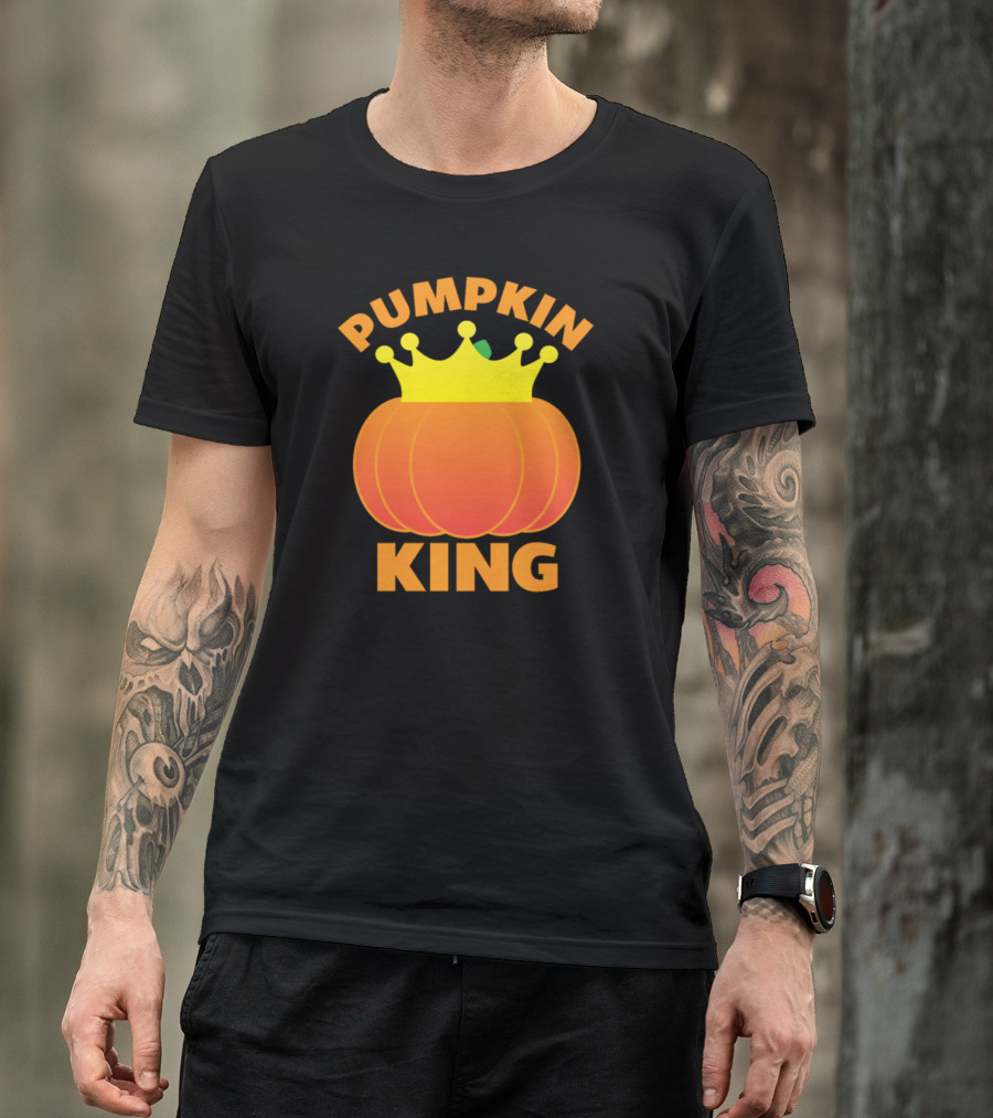 Pumpkin King Crowned Halloween Monarch T-Shirt
