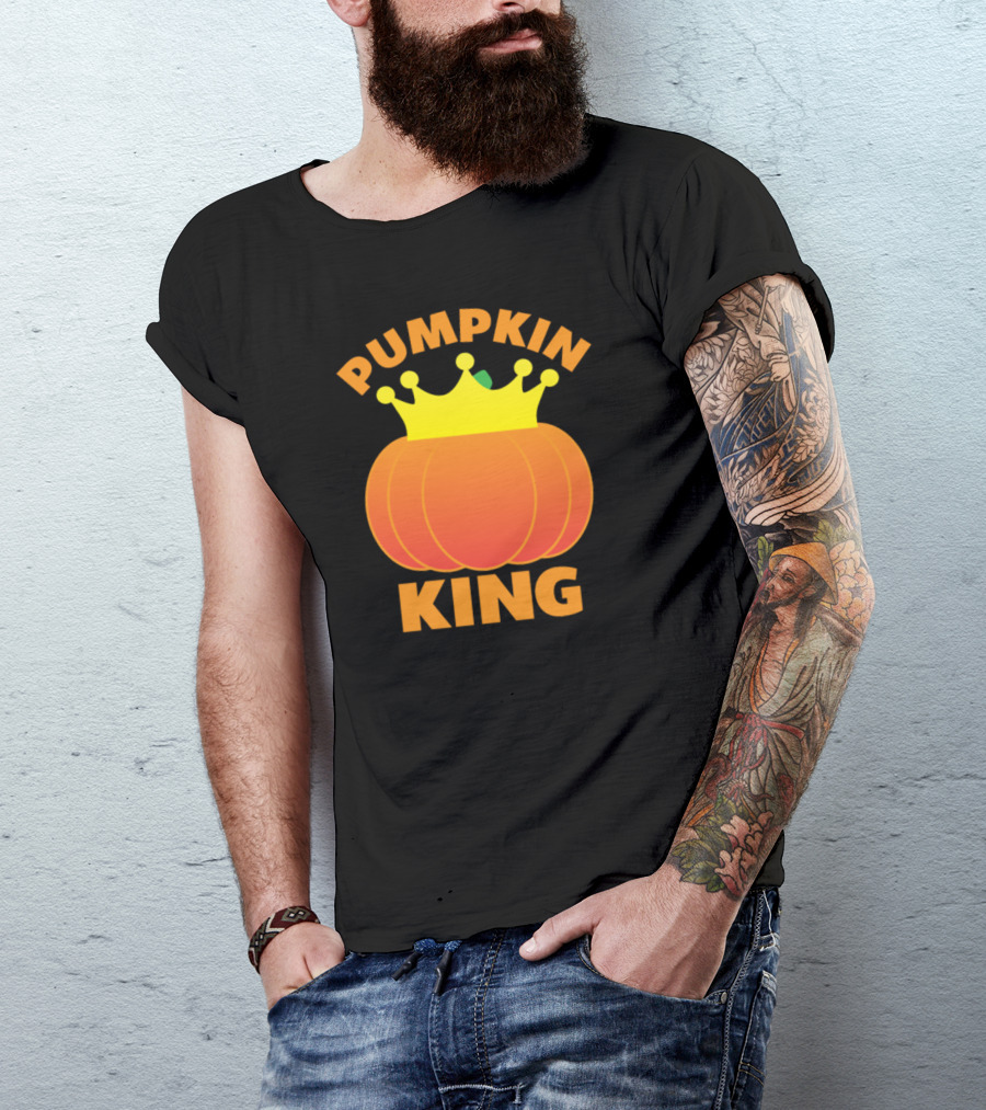Pumpkin King Crowned Halloween Monarch T-Shirt