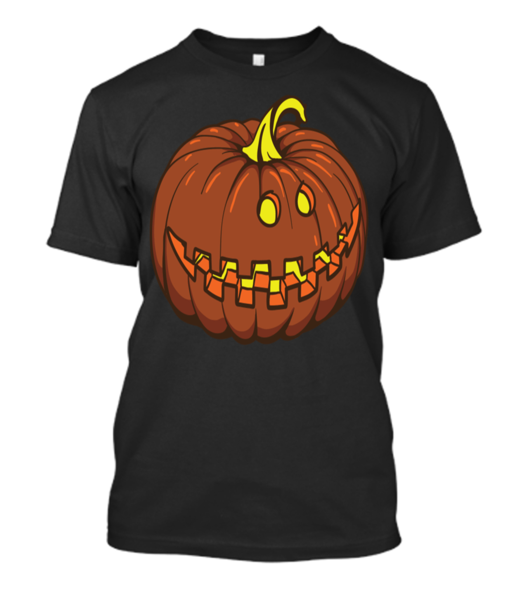 Halloween Cartoon Pumpkin With Smiley Face T-Shirt