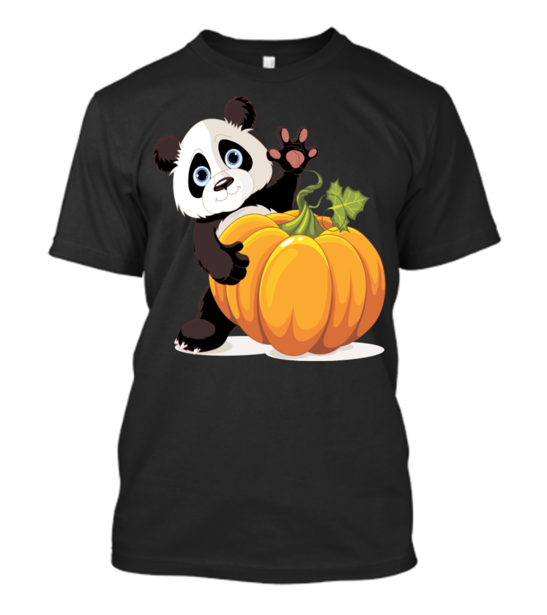 Panda And Pumpkin Halloween Cute Keeper T-Shirt