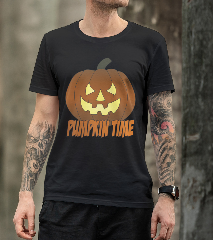 Halloween Jack-O'-Lantern Pumpkin Time T-Shirt