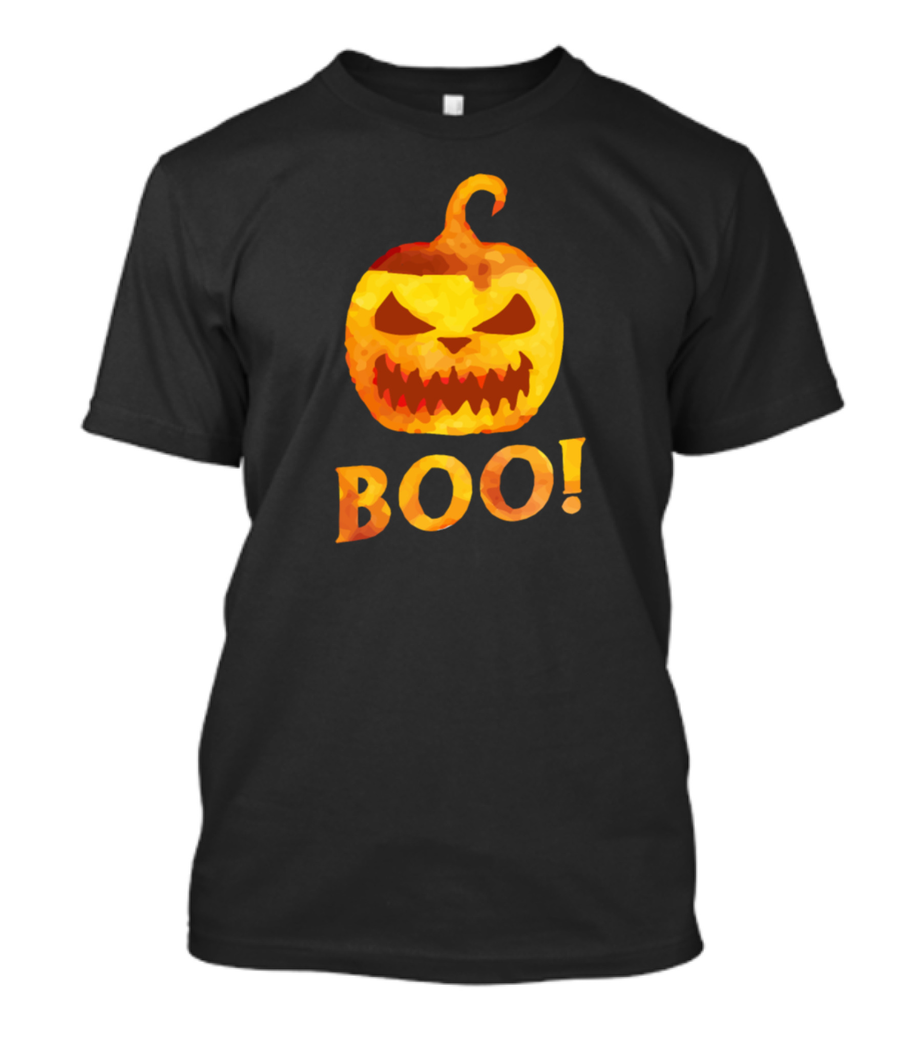 Halloween Pumpkin Boo Jack-O'-Lantern Face Spooky Boo T-Shirt