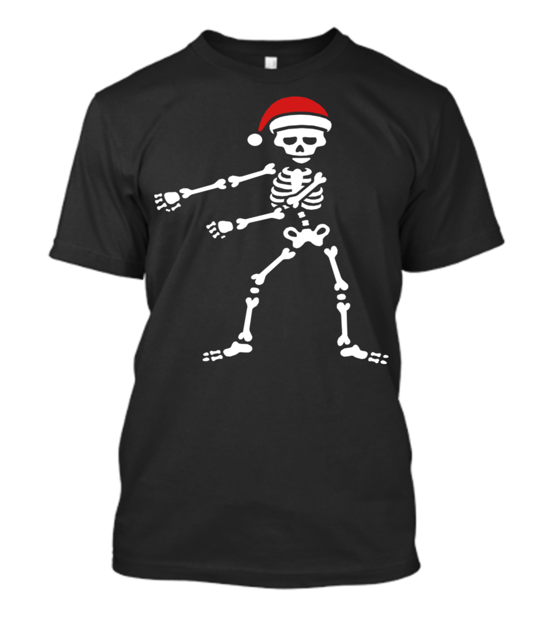 Santa Claus Floss Dance Flossing Skeleton Vector T-Shirt