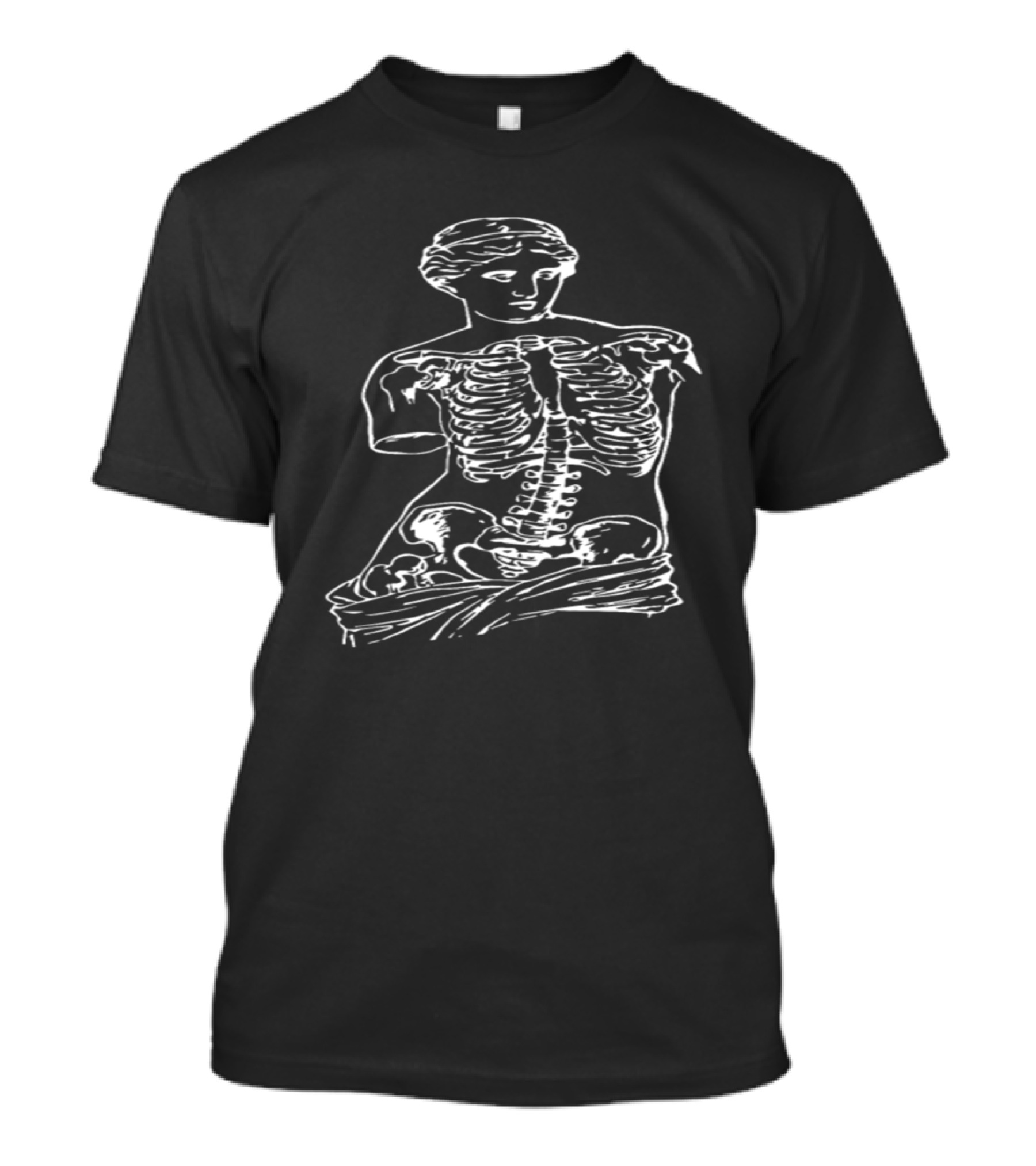 Venus De Milo Skeleton Vaporwave Aesthetic Soft T-Shirt