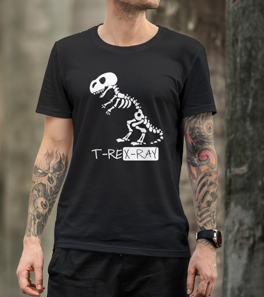 T-Rex X-Ray Radiology Skeleton Dinosaur T-Shirt
