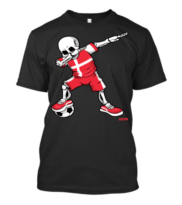 Soccer Dab Skeleton Denmark HARIZ T-Shirt