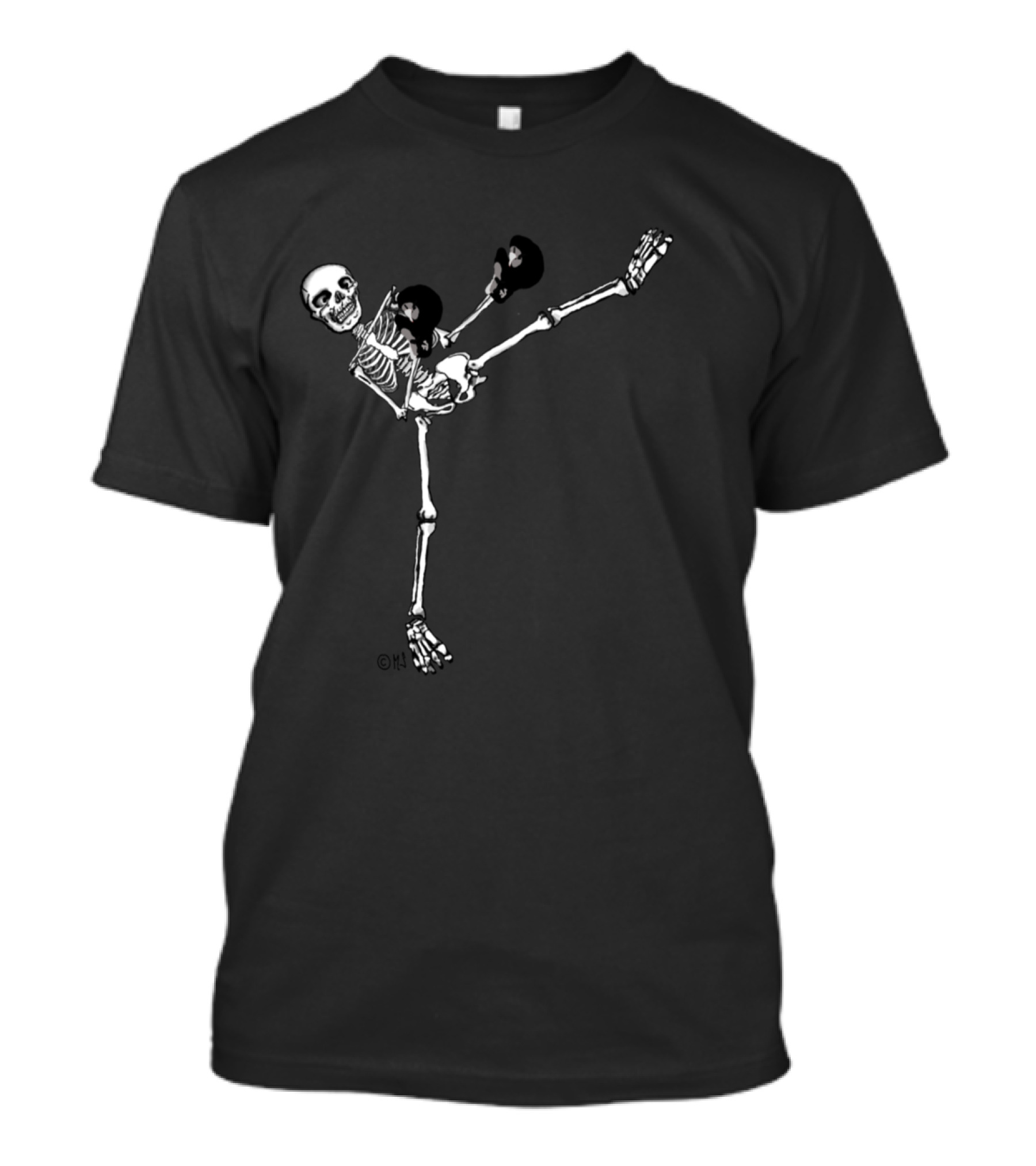 Skeleton Kickboxing High Kick T-Shirt