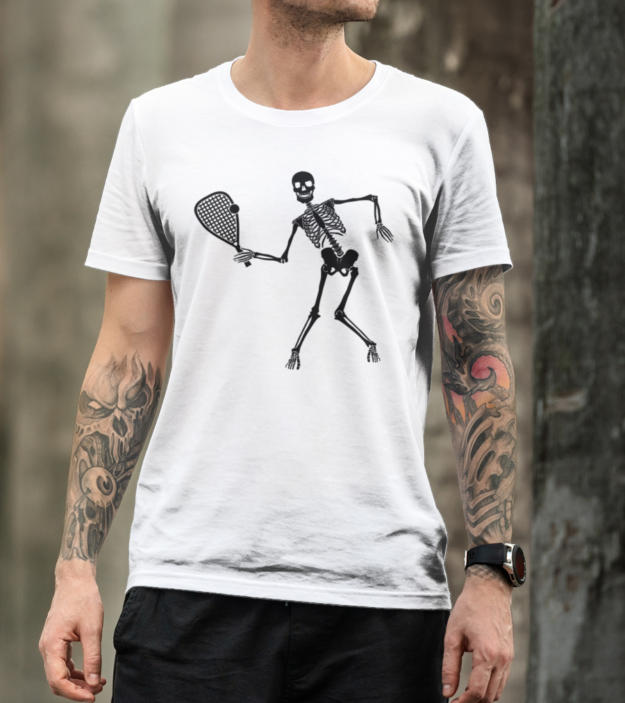Racquetball Skeleton Playful Game T-Shirt