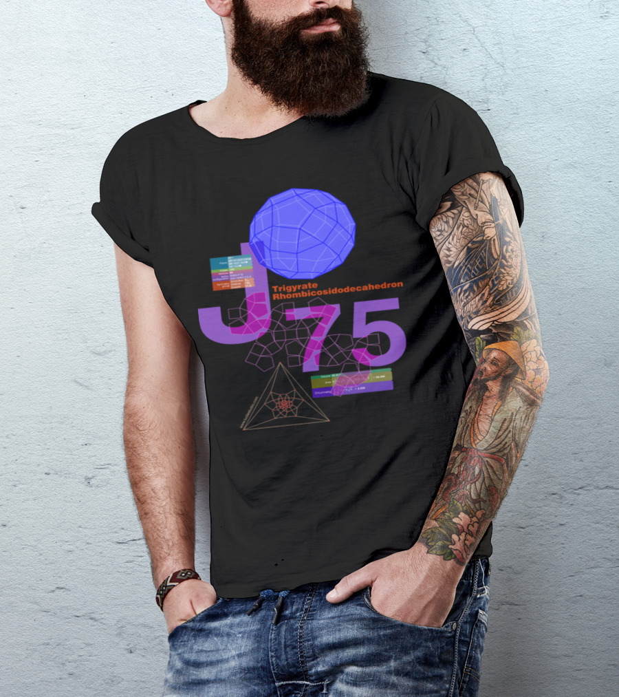 Trigyrate Rhombicosidodecahedron J75 Geometry Data Visualization T-Shirt