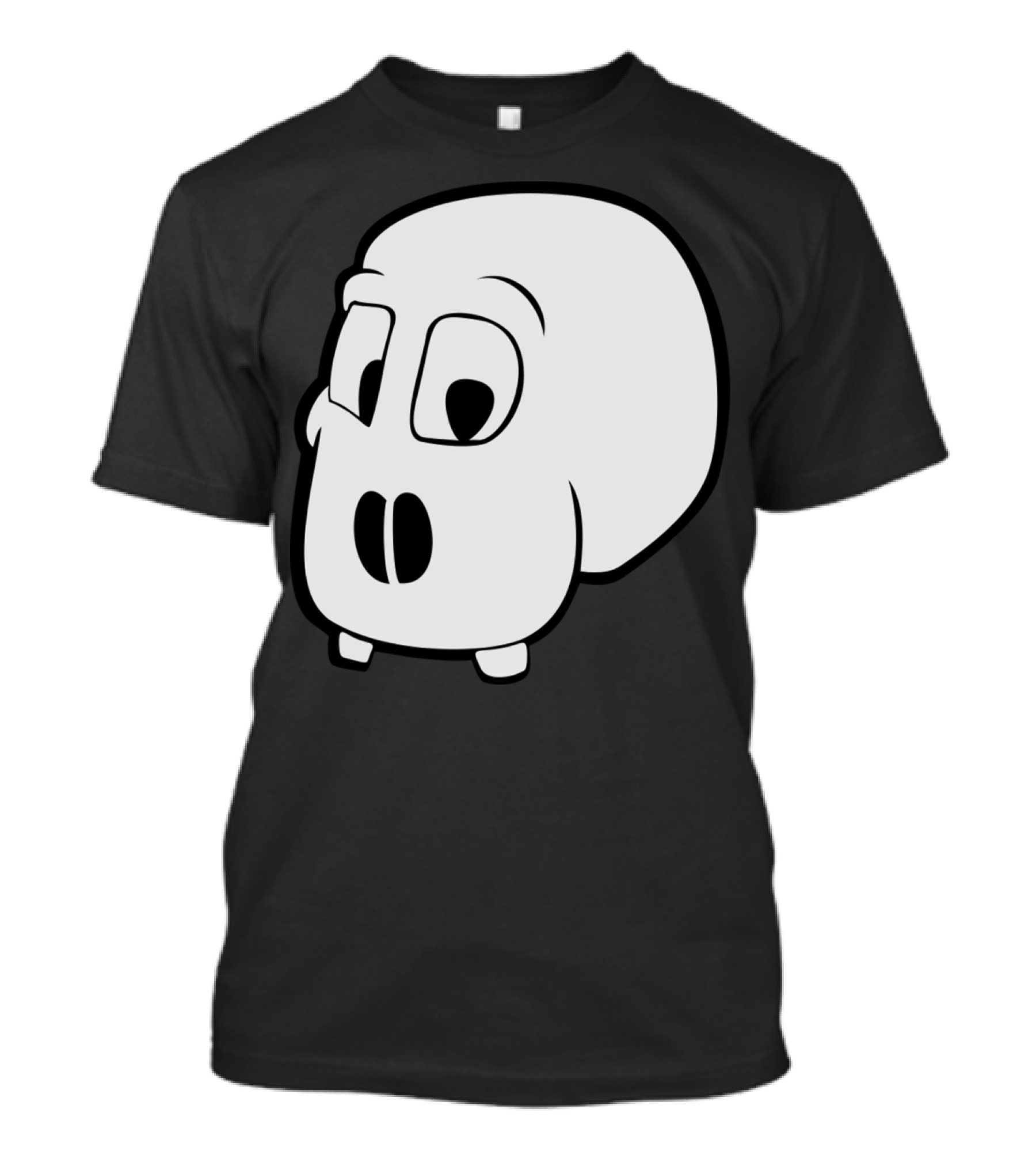 Skull Cartoon Without Jawbones Comic T-Shirt