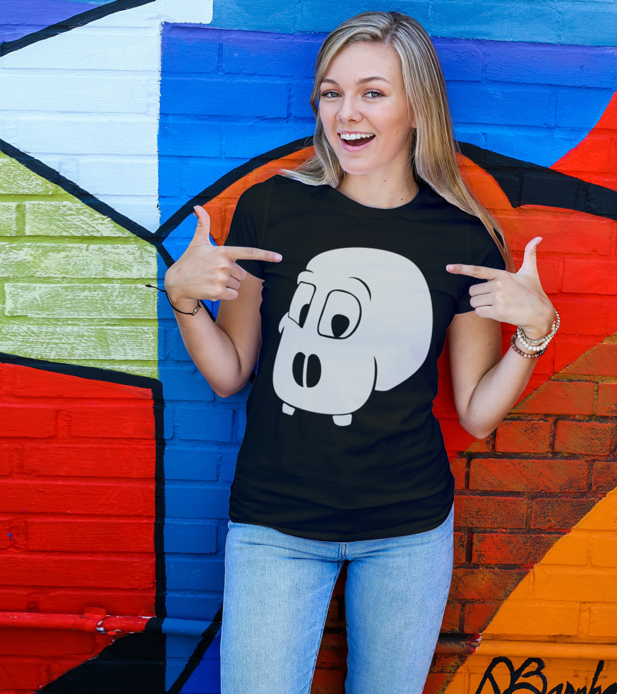 Skull Cartoon Without Jawbones Comic T-Shirt