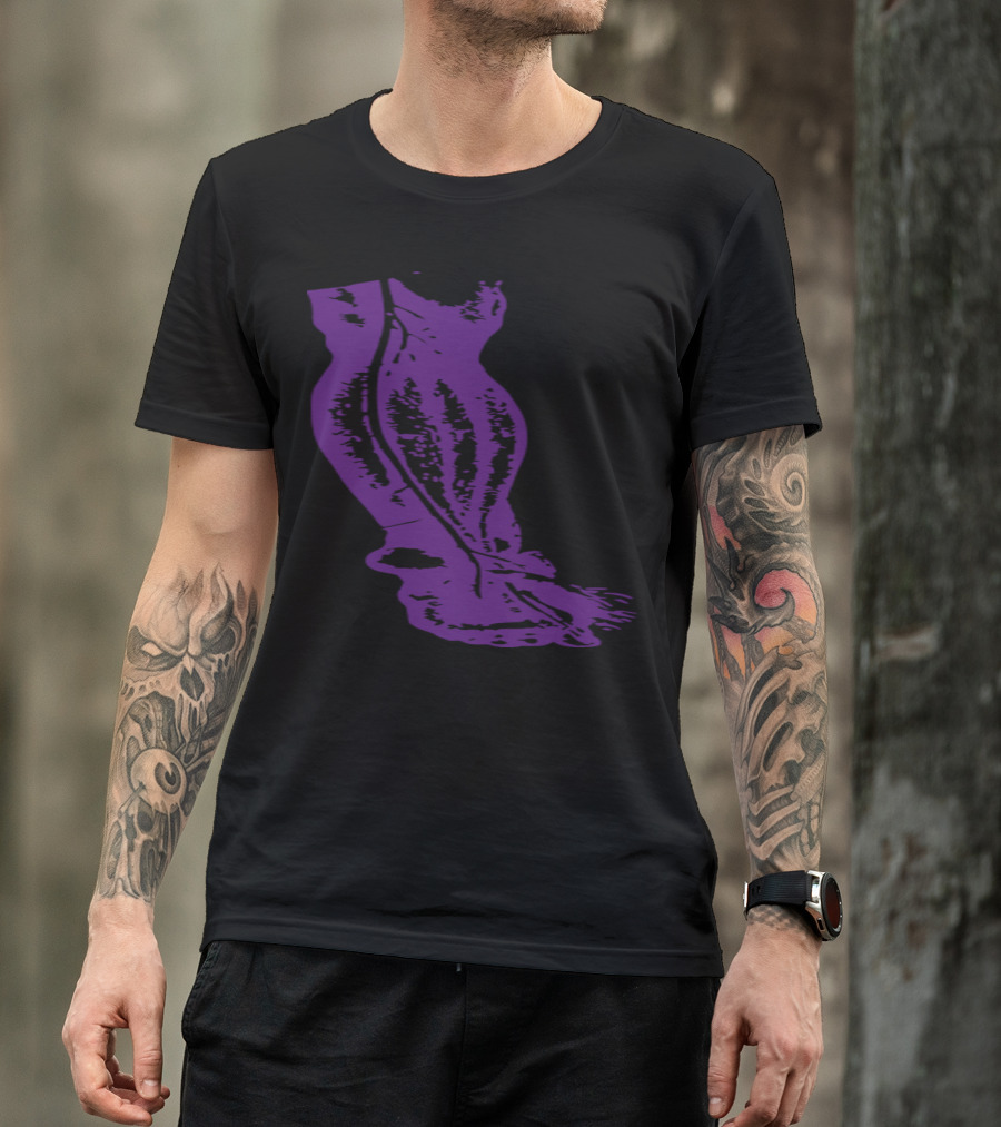 BodyEvents Purple Anatomical Muscle T-Shirt