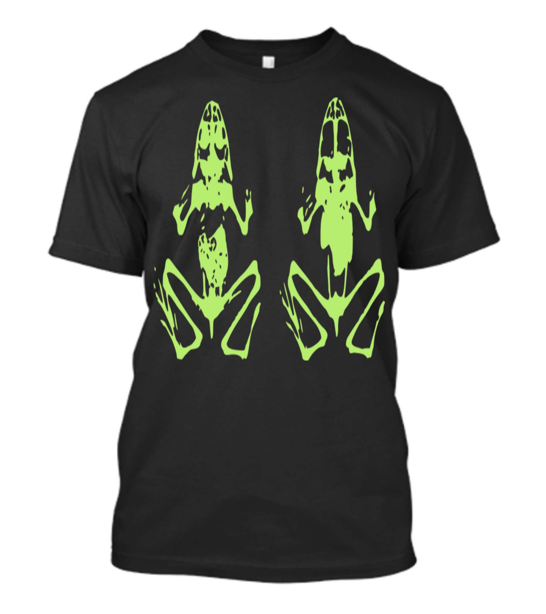 Dead Frogs Neon Skeleton Double T-Shirt