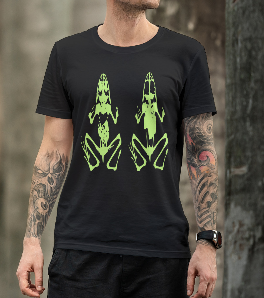 Dead Frogs Neon Skeleton Double T-Shirt