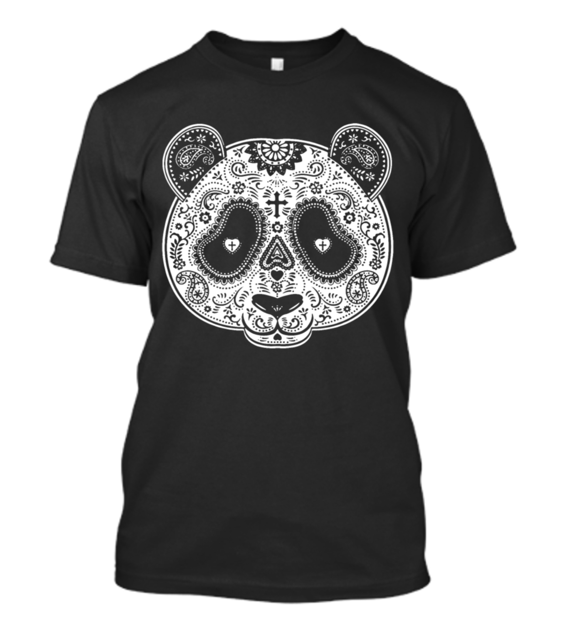 Sugar Skull Panda Day Of The Dead Los Muertos Mexi Iconic T-Shirt
