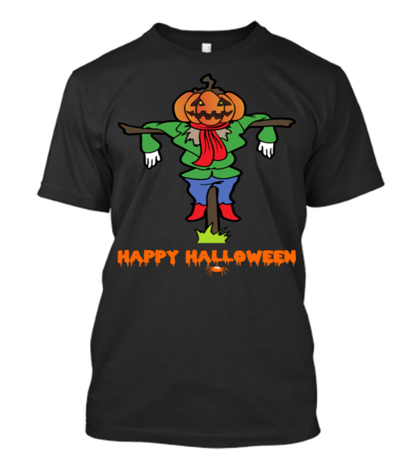 Happy Halloween Trick Or Treat Pumpkin Horror Scarecrow T-Shirt
