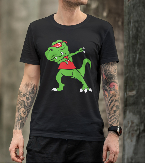 Dabbing T-Rex Dinosaur Dab Trex Tyrannosaurus Rex T-Shirt