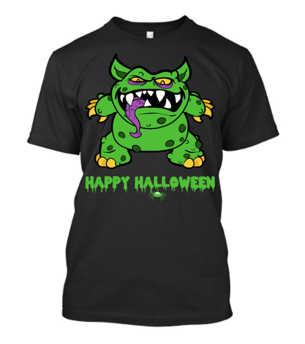 Happy Halloween Green Monster Zombie Horror Monster T-Shirt