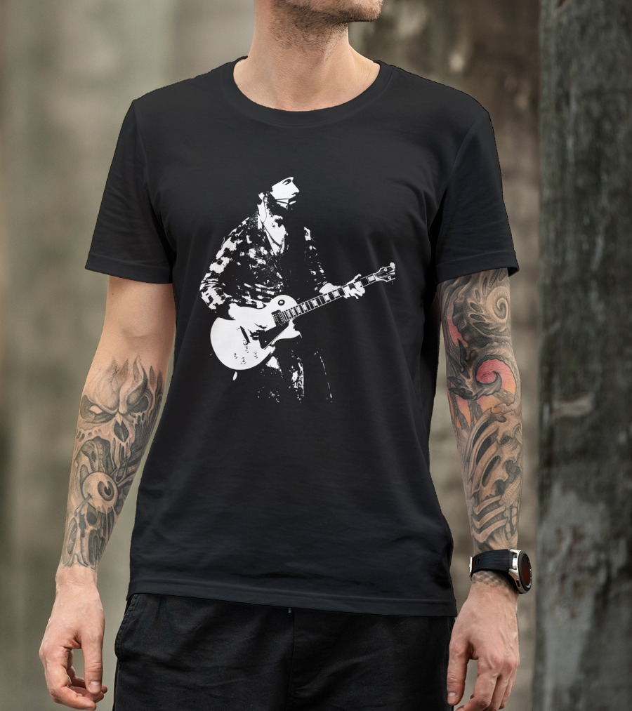 Mens Guitar Player Iconic Style Les Paul T-Shirt