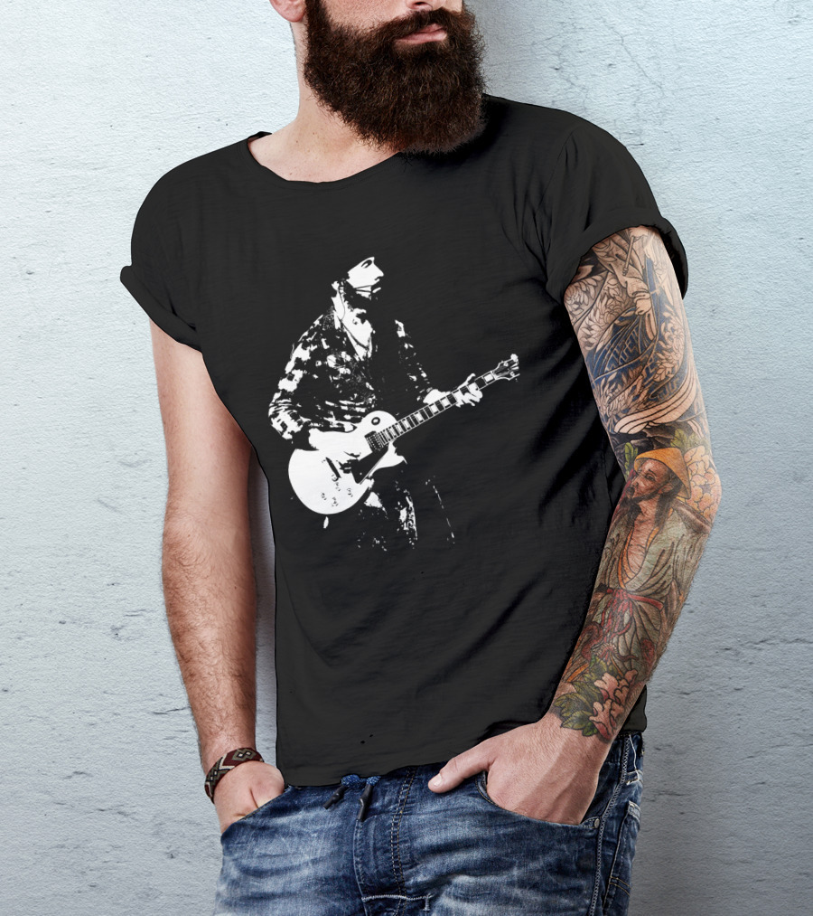 Mens Guitar Player Iconic Style Les Paul T-Shirt