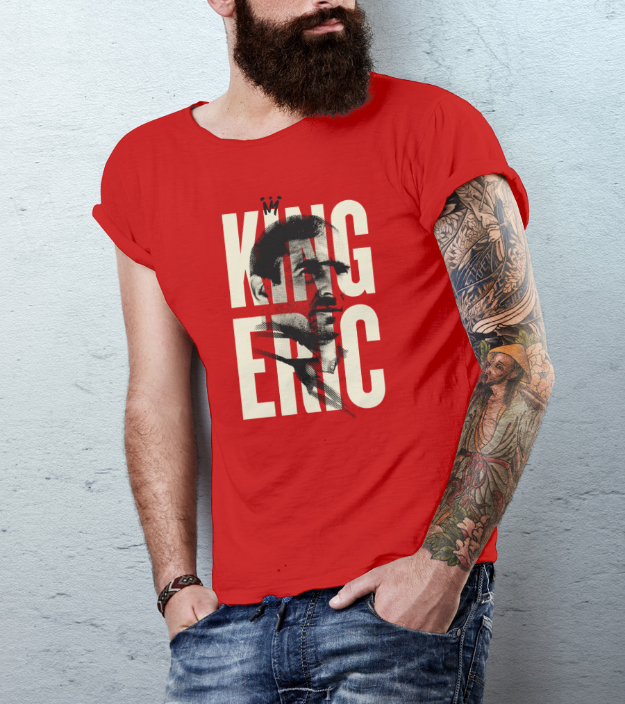 King Eric Legend Footballer Icon Red Majesty T-Shirt