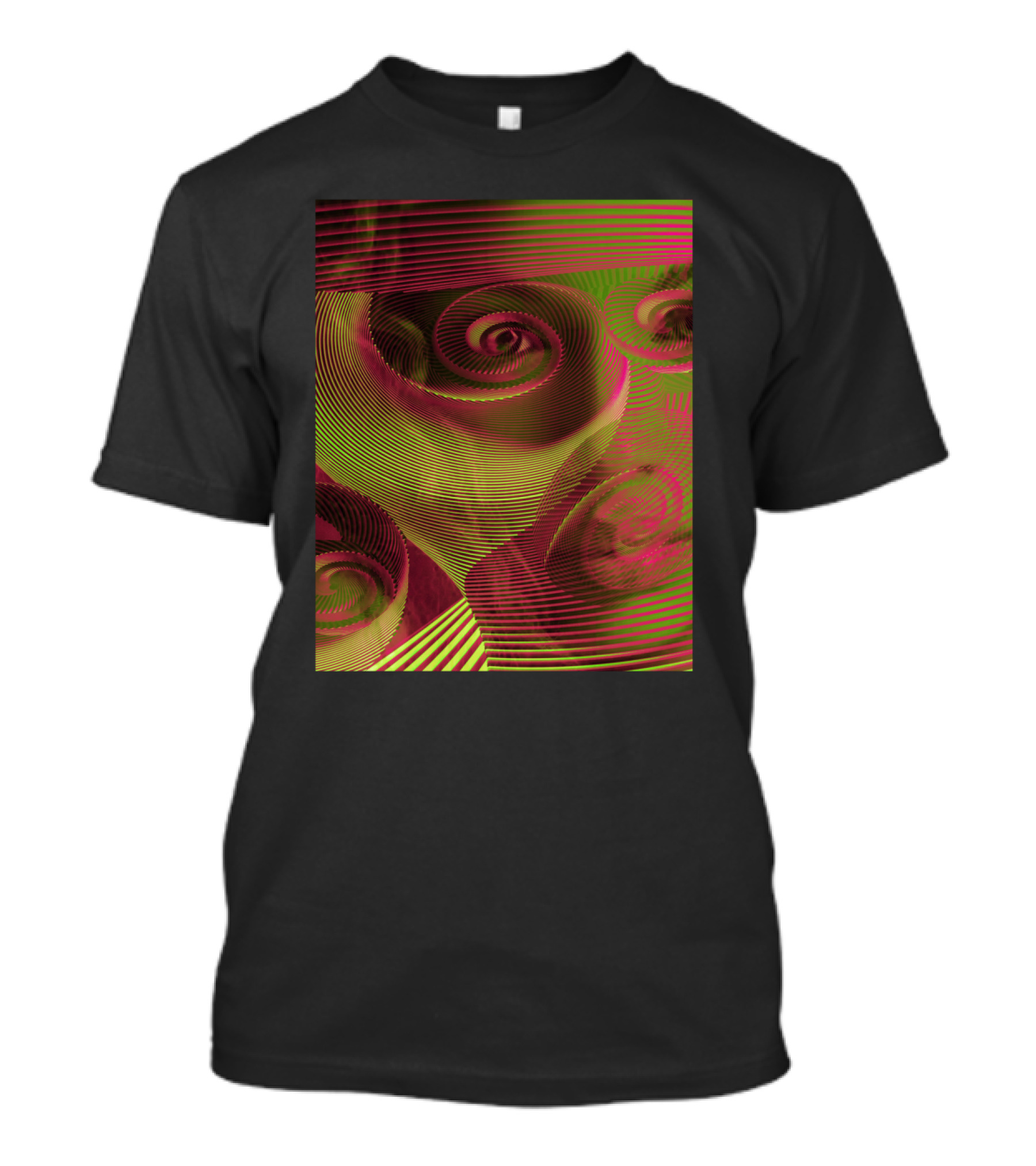 African Lion Optical Illusion Swirl T-Shirt
