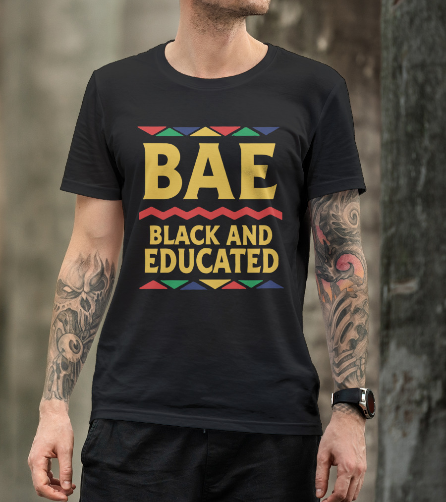 BAE Bold Black And Educated African Pride Dashiki T-Shirt
