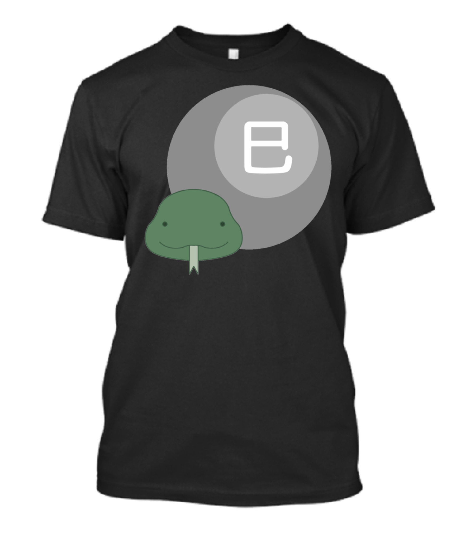 Snake Junishi Zodiac Symbol With Smiling Snake And Circular Character T-Shirt