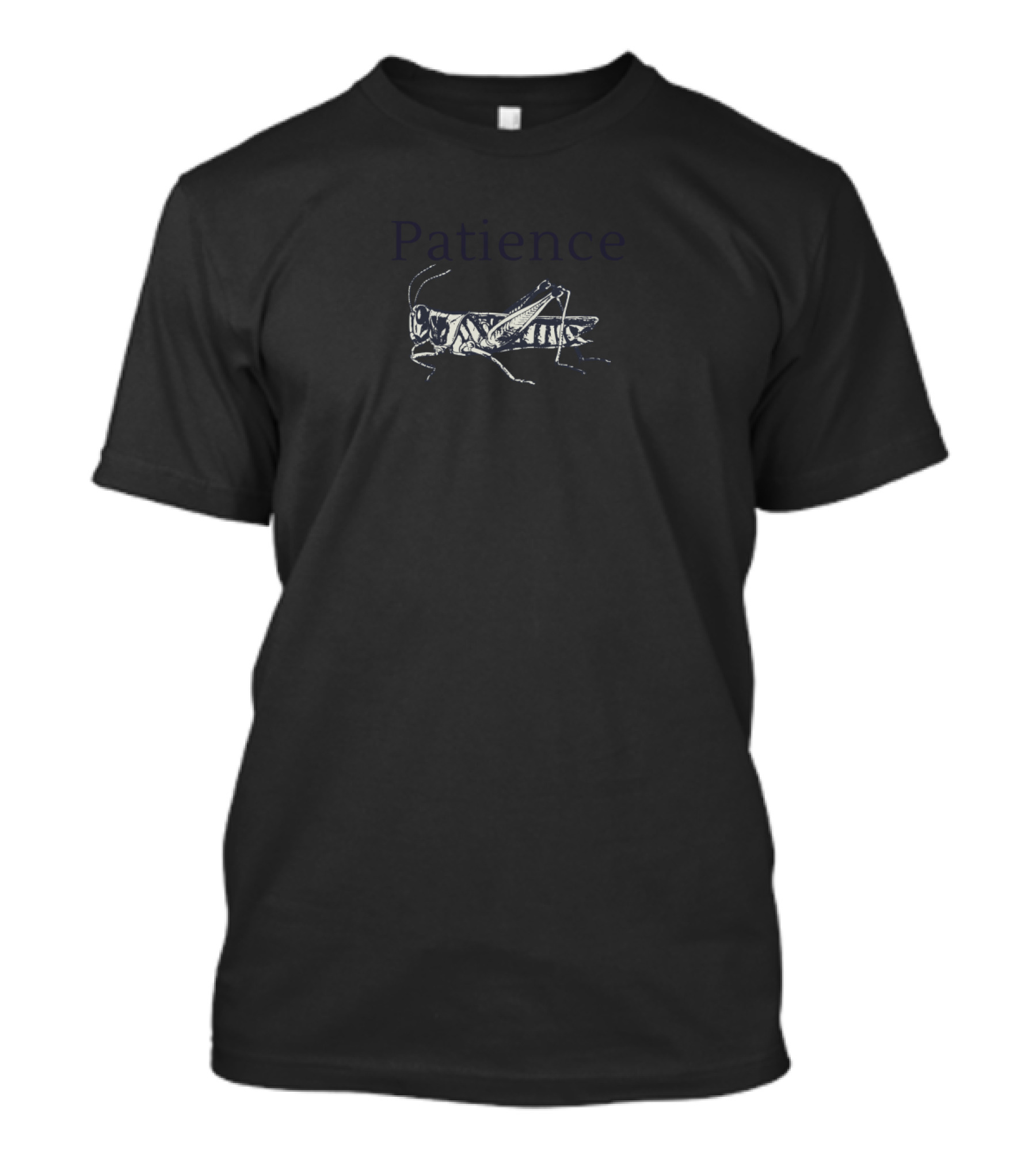 Patience Grasshopper Minimalist Insect T-Shirt