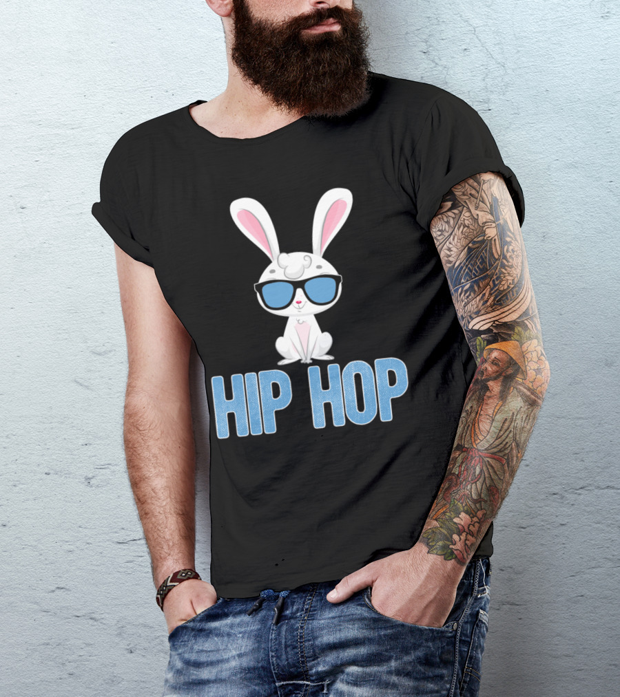 Easter Holiday Fun With Hip Hop Bunny Rabbit Ears Sunday April T-Shirt