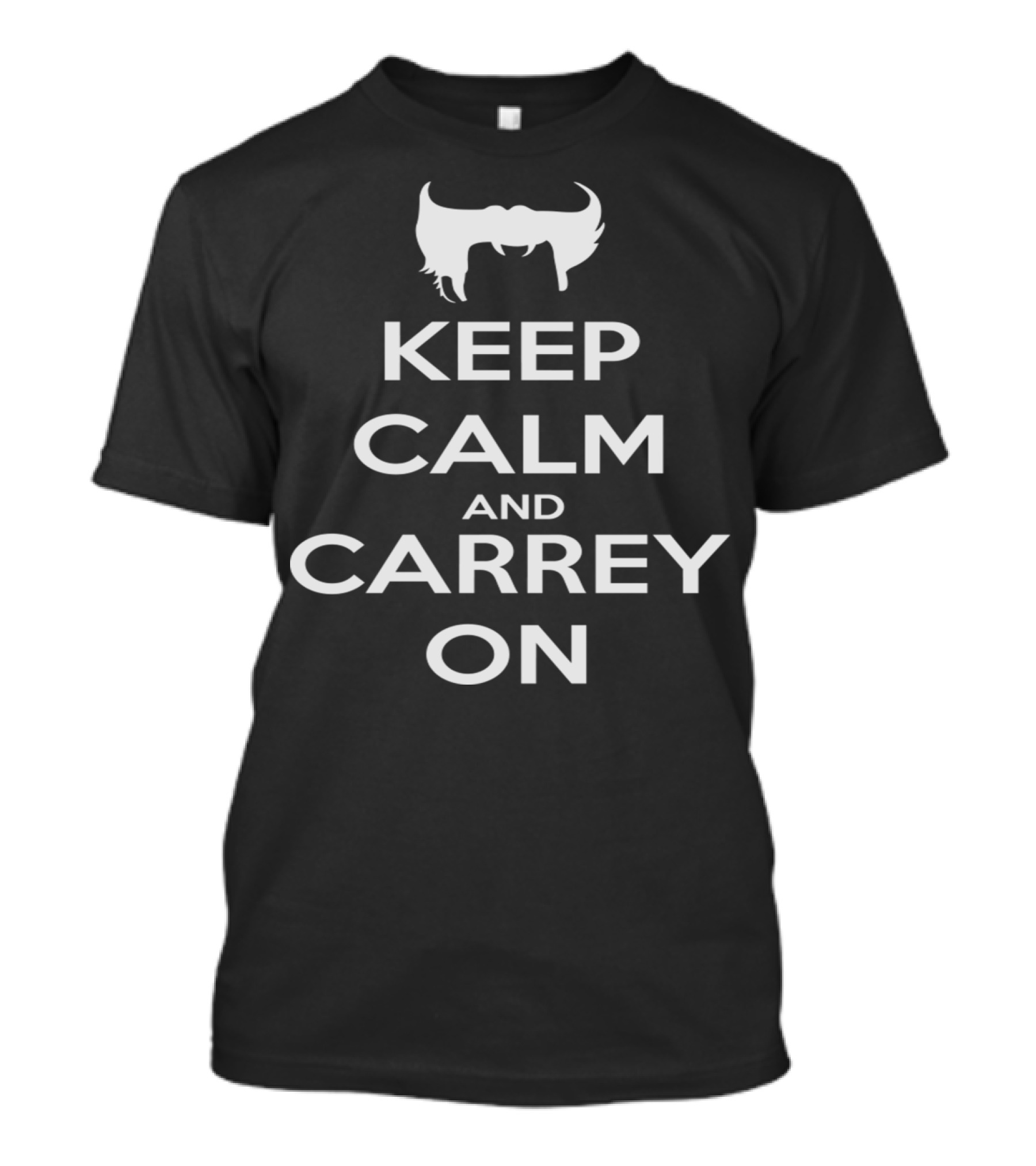 Ace Ventura Hair Silhouette Keep Calm And Carrey On T-Shirt