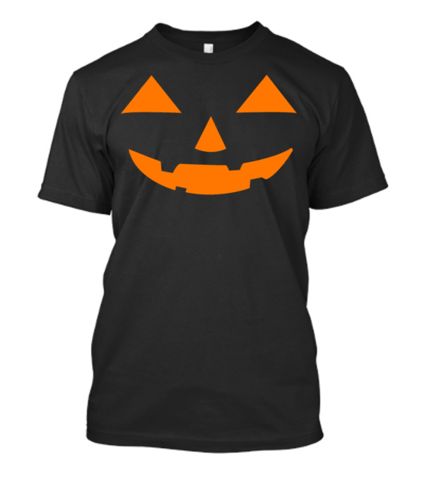 Maternity Pumpkin Halloween Jack-O'-Lantern Face T-Shirt